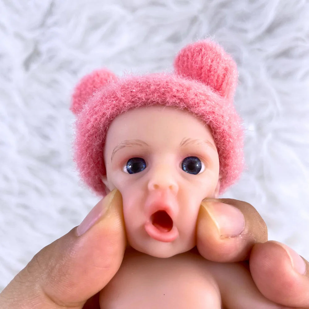 6" Mini Lifelike Full‑Silicone Reborn Baby Loulou