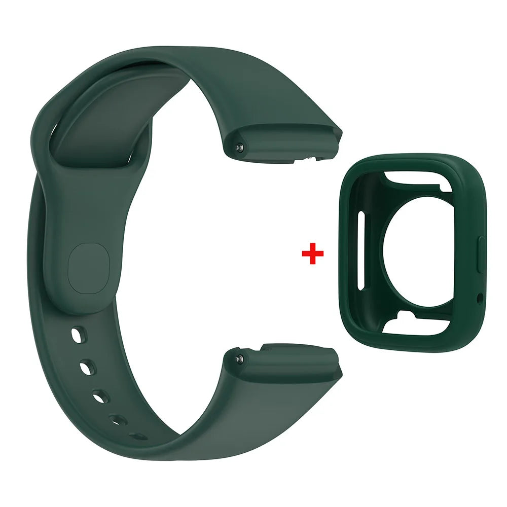 Silicone Strap & Protective Case for Redmi Watch 3 Active/Lite