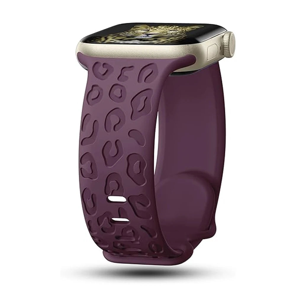 Straps For Apple Watch Band 45mm 44mm 46mm 42mm 41mm 40mm 49mm Engraved correa bracelet iwatch series 11 10 9 8 7 SE 6 5 Ultra 3