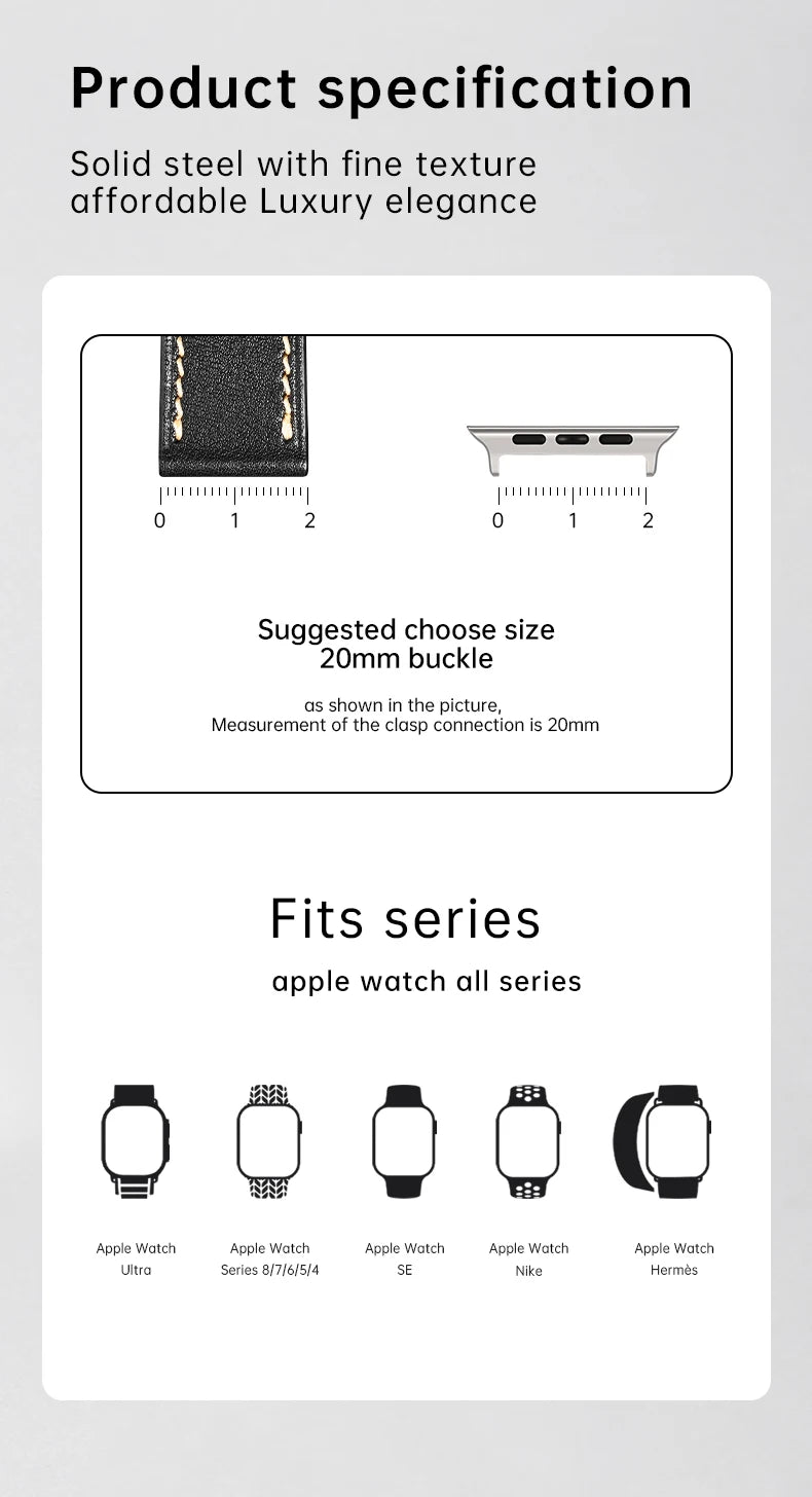 2pcs 316L Stainless Steel Adapter For Apple Watch Ultra 49mm Series 9 8 7 6 5 SE 45mm 44mm 41mm 40mm Apple Watch Band Connector