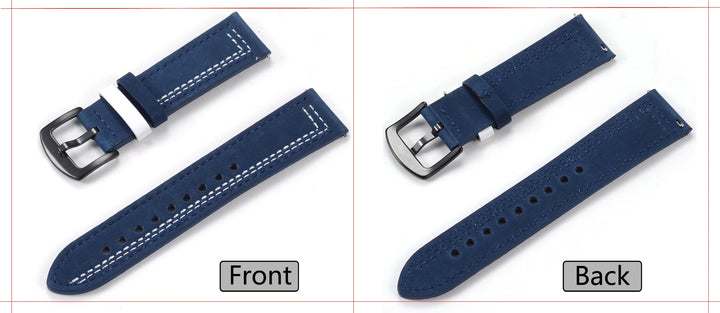 Vintage Genuine Leather Watch Strap 20/22mm