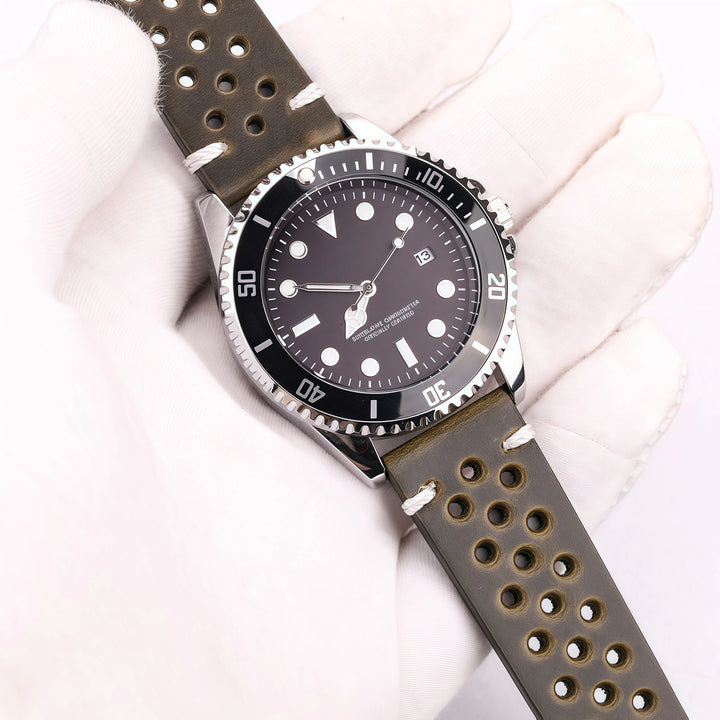 Vintage Oil Wax Leather Watch Strap for Samsung Galaxy Watch 3/4