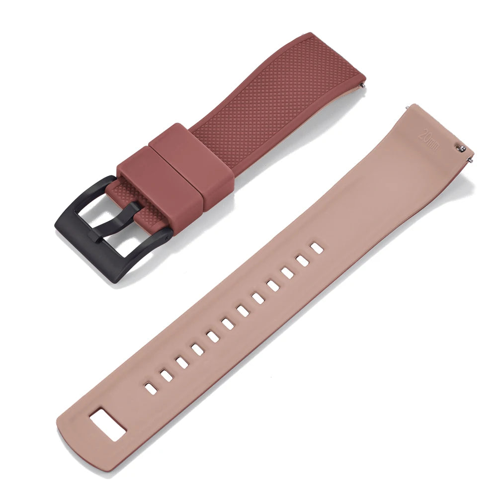 JUELONG Premium Silicone Watch Band 20mm Quick Release Rubber Strap Waterproof Men Women Replacement Watchband