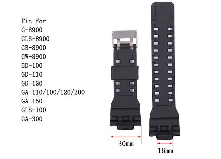 Replacement Watch Strap for Casio G-Shock GA/GD Series (16mm)