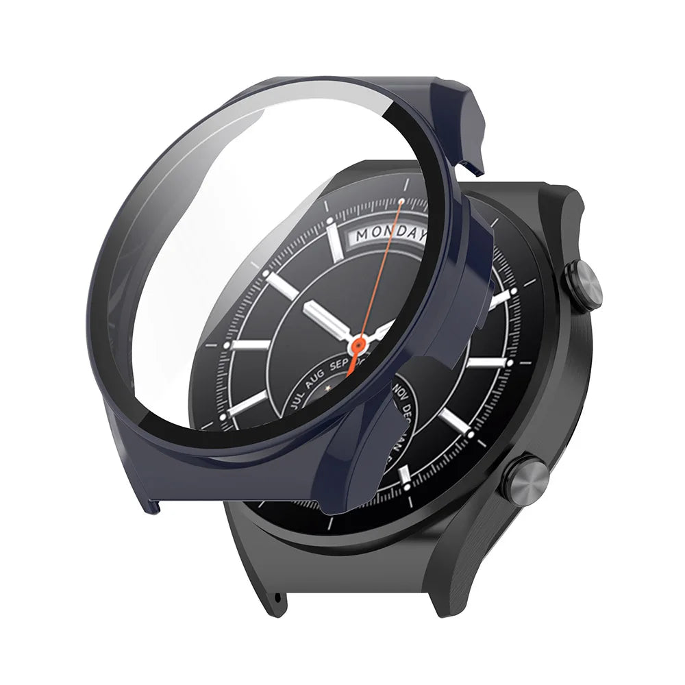 PC + Tempered Glass Protective Case for Xiaomi Watch S1 – Full Screen Cover