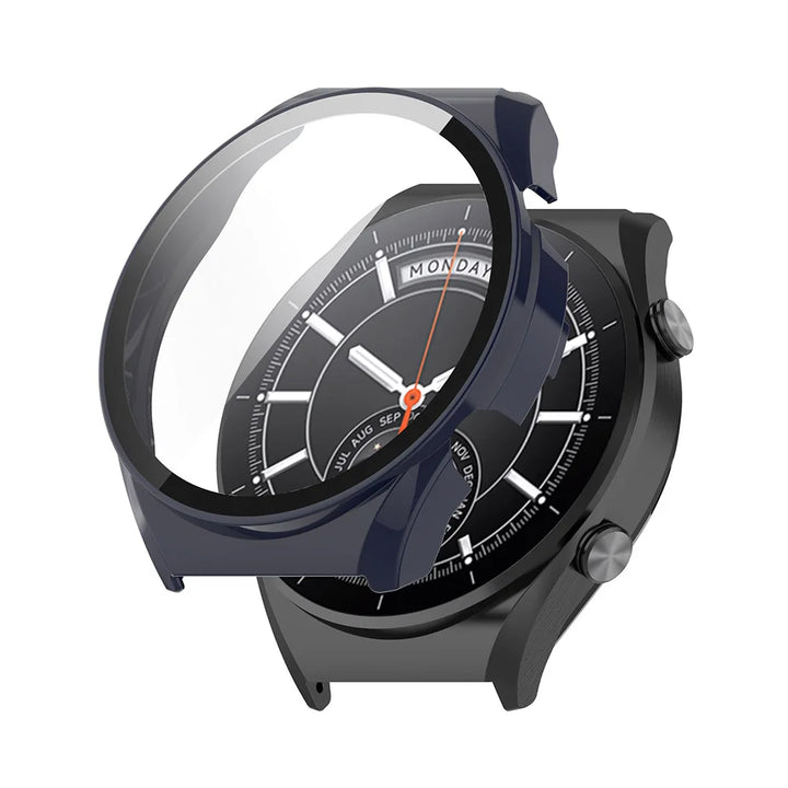 PC + Tempered Glass Protective Case for Xiaomi Watch S1 – Full Screen Cover
