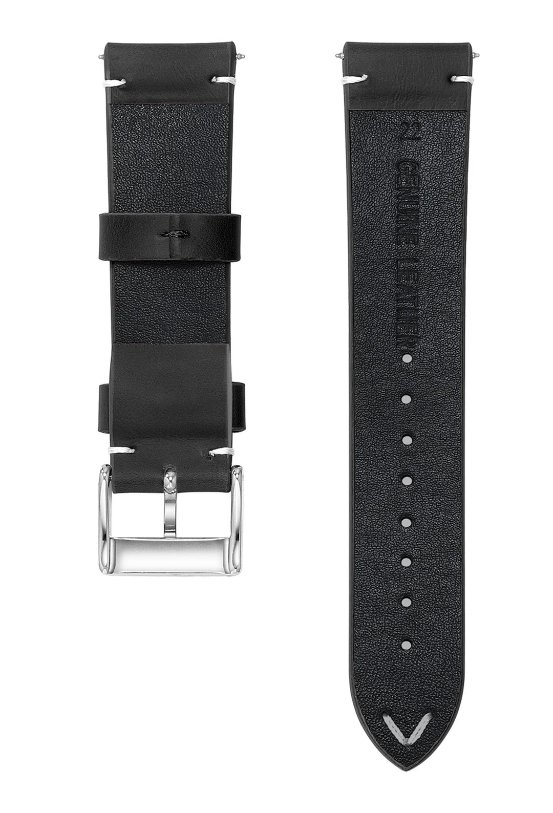New Sport Vintage Leather Watch Band 18–22mm with Stainless Steel Buckle