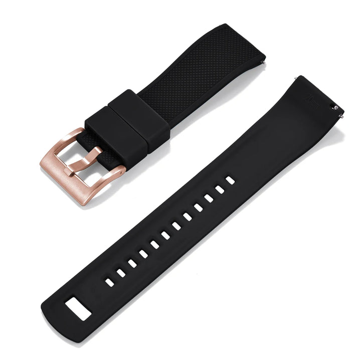 JUELONG Premium Silicone Watch Band 20mm Quick Release Rubber Strap Waterproof Men Women Replacement Watchband
