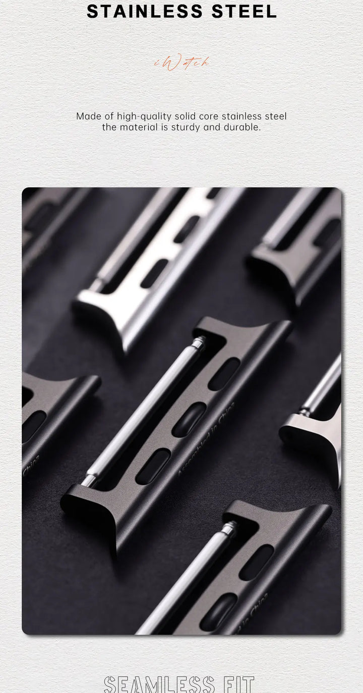 2pcs Ultra 2 Series 10 Apple Watch Strap Stainless Steel Adapter For 49mm 46mm 42mm 45mm 44mm 41mm 40mm Connector