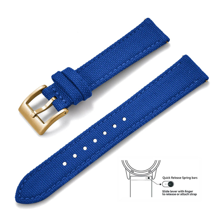 JUELONG Premium Grade Quick Release Watchbands Mixed Leather Nylon Watch Strap 18mm 20mm 22mm For SKX007 SKX009
