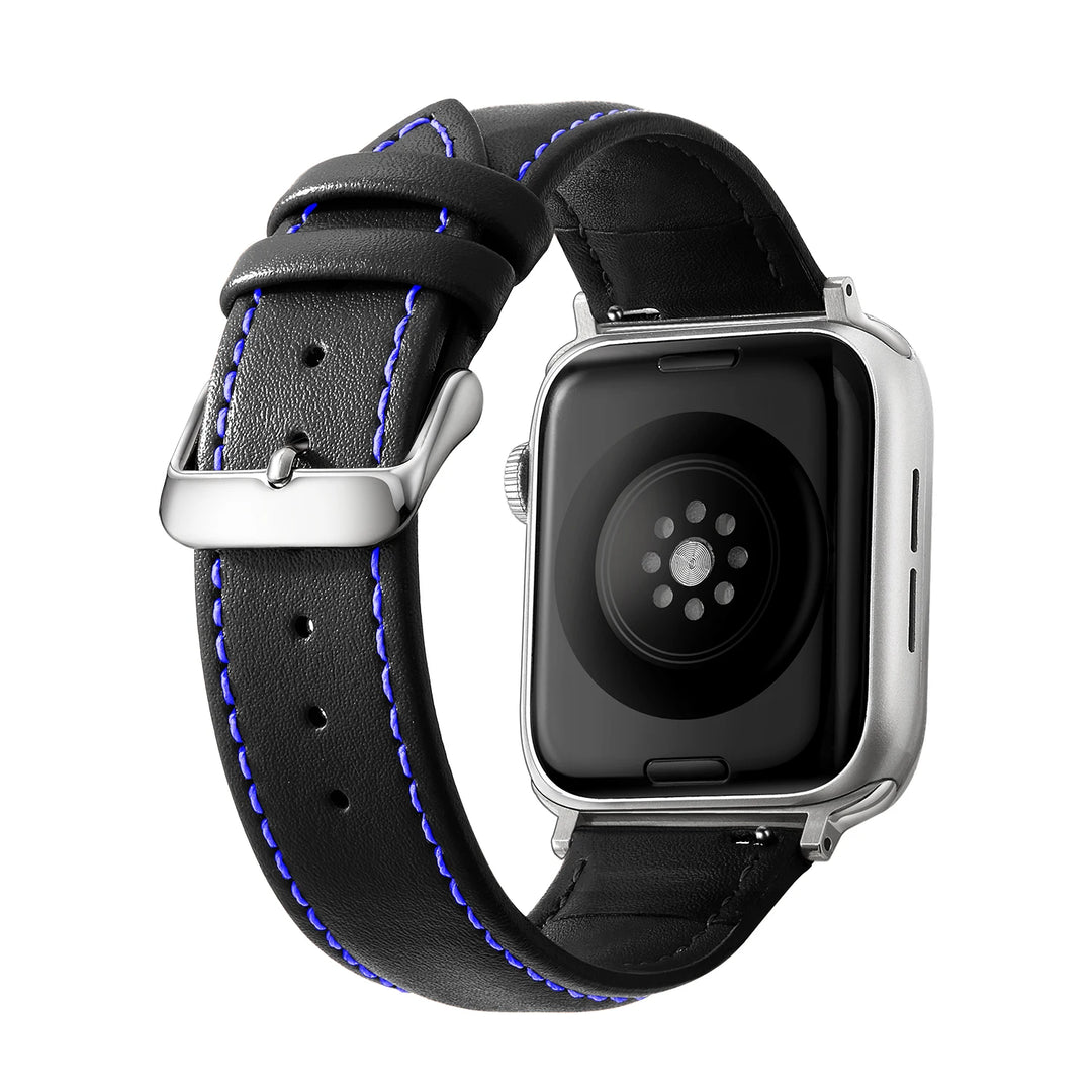 Genuine Leather Apple Watch Band 40–49mm for iWatch Series 3–8 & Ultra