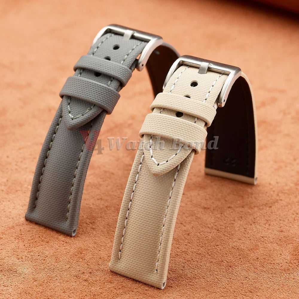 Genuine Sailcloth Watch Band Premium Sailcloth Strap 18mm 19mm 21mm Waterproof Nylon Quick Release Bracelet 20mm 22mm Wristbelt