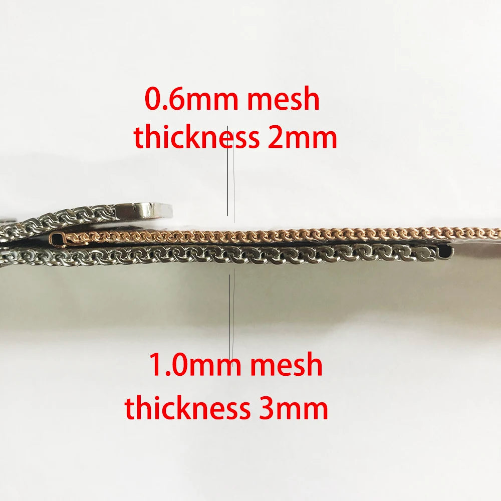 1.0mm/0.6mm Mesh Milanese Stainless Steel Watch Strap – Universal (8-24mm)