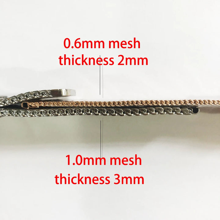 1.0mm/0.6mm Mesh Milanese Stainless Steel Watch Strap – Universal (8-24mm)