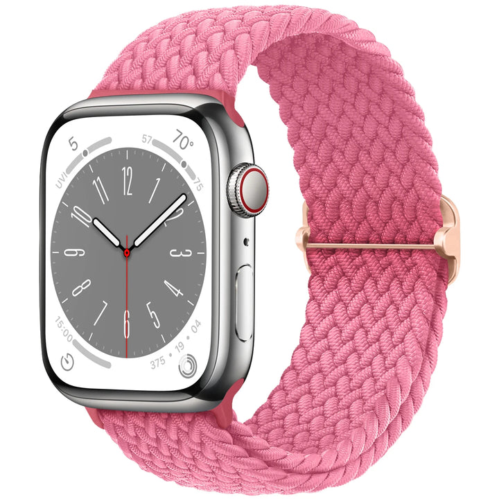 Strap for Apple Watch band 44mm 45mm 49mm 42mm 40 41 46mm Elastic Braided Solo bracelet correa Series 9 10 11 8 7 6 5 SE Ultra 3