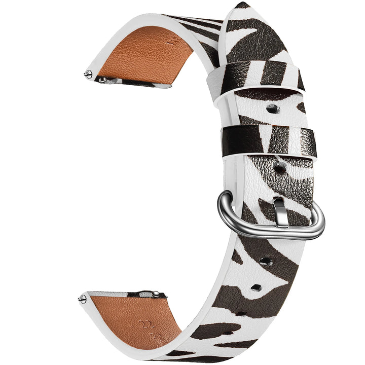 Leopard Print Leather Watch Strap 20/22mm (Quick Release)