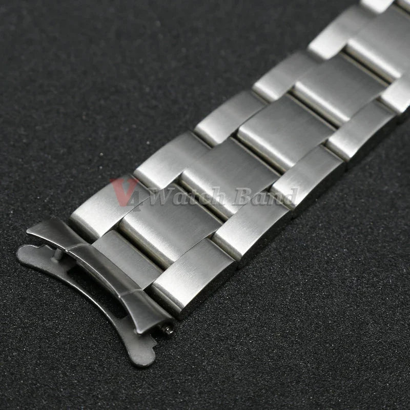 For Oyster Perpetual Air King Stainless Steel Strap Curved End Watchband for Rolex 40mm Solid Bracelet 19mm 20mm 21mm 13/17/18mm