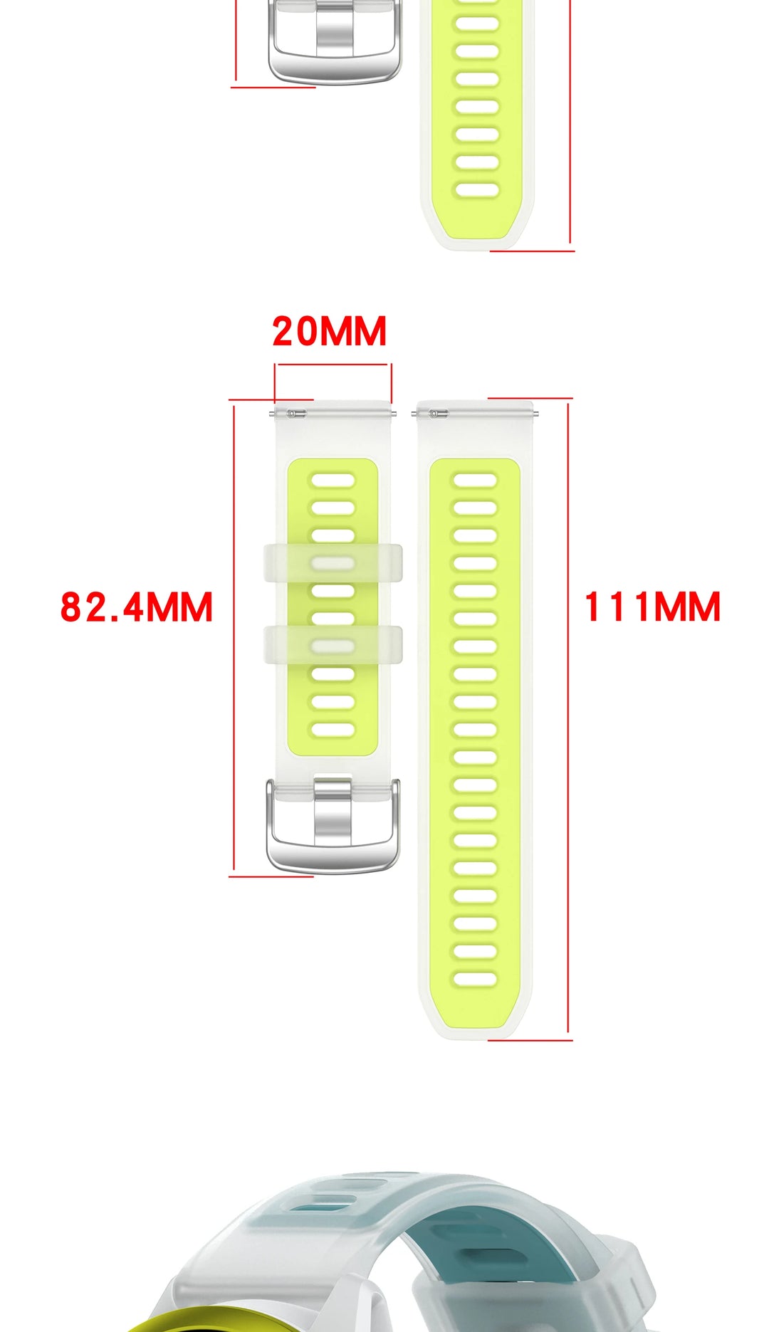 Silicone Strap for Garmin Forerunner & Venu (20mm/22mm)