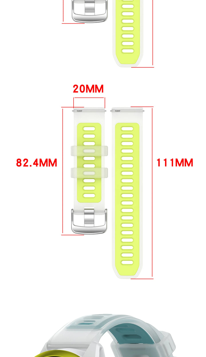 Silicone Strap for Garmin Forerunner & Venu (20mm/22mm)
