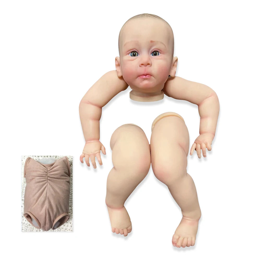24″ Hulexy Realistic Finished Reborn Baby Doll – Painted Vinyl with Veins