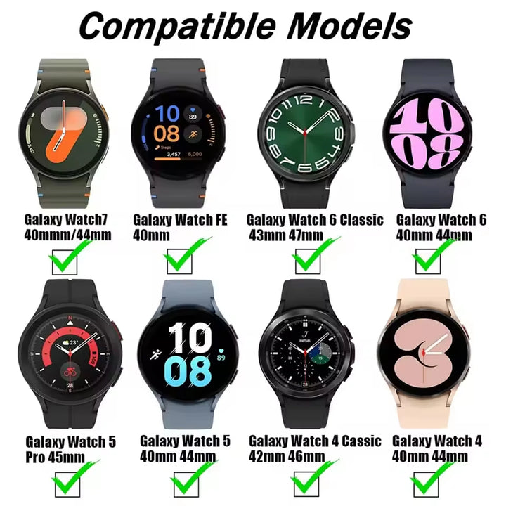 Silicone Watch Strap for Samsung Galaxy Watch – 40–47mm Sports Band