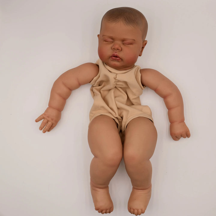 24″ Pickle Dark‑Skin Painted Reborn Doll Kit – Lifelike DIY Baby Parts