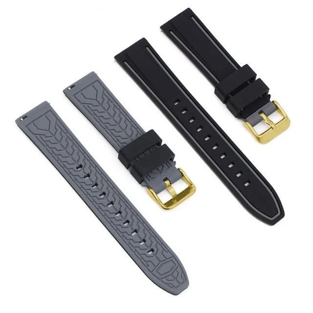 Premium Silicone Quick Release Watch Strap – 20/22/24mm