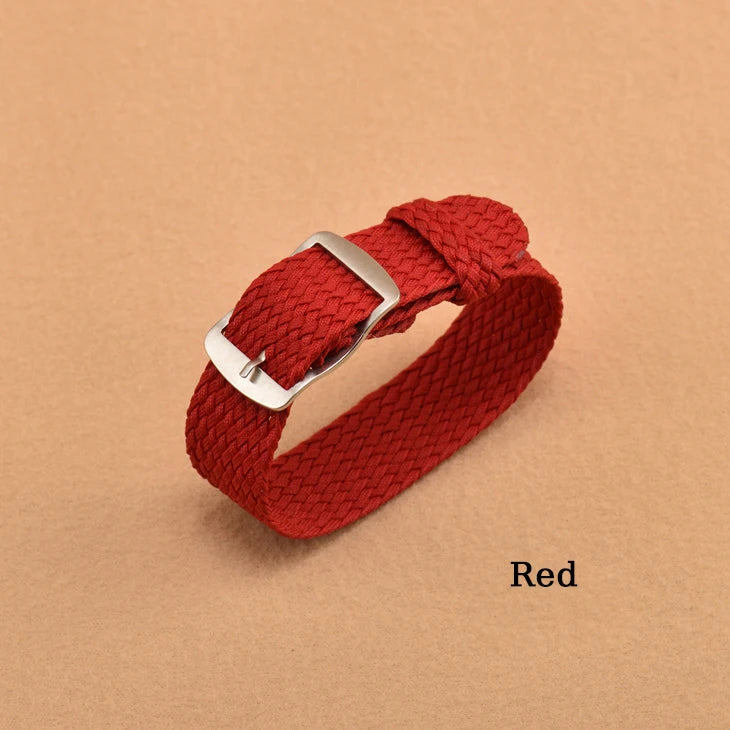 Nylon Weave Watch Strap for Perlon Watchband Wristband Women Men Bracelet Watch Accessories 14mm 16mm 18mm 20mm 22mm Sport Band