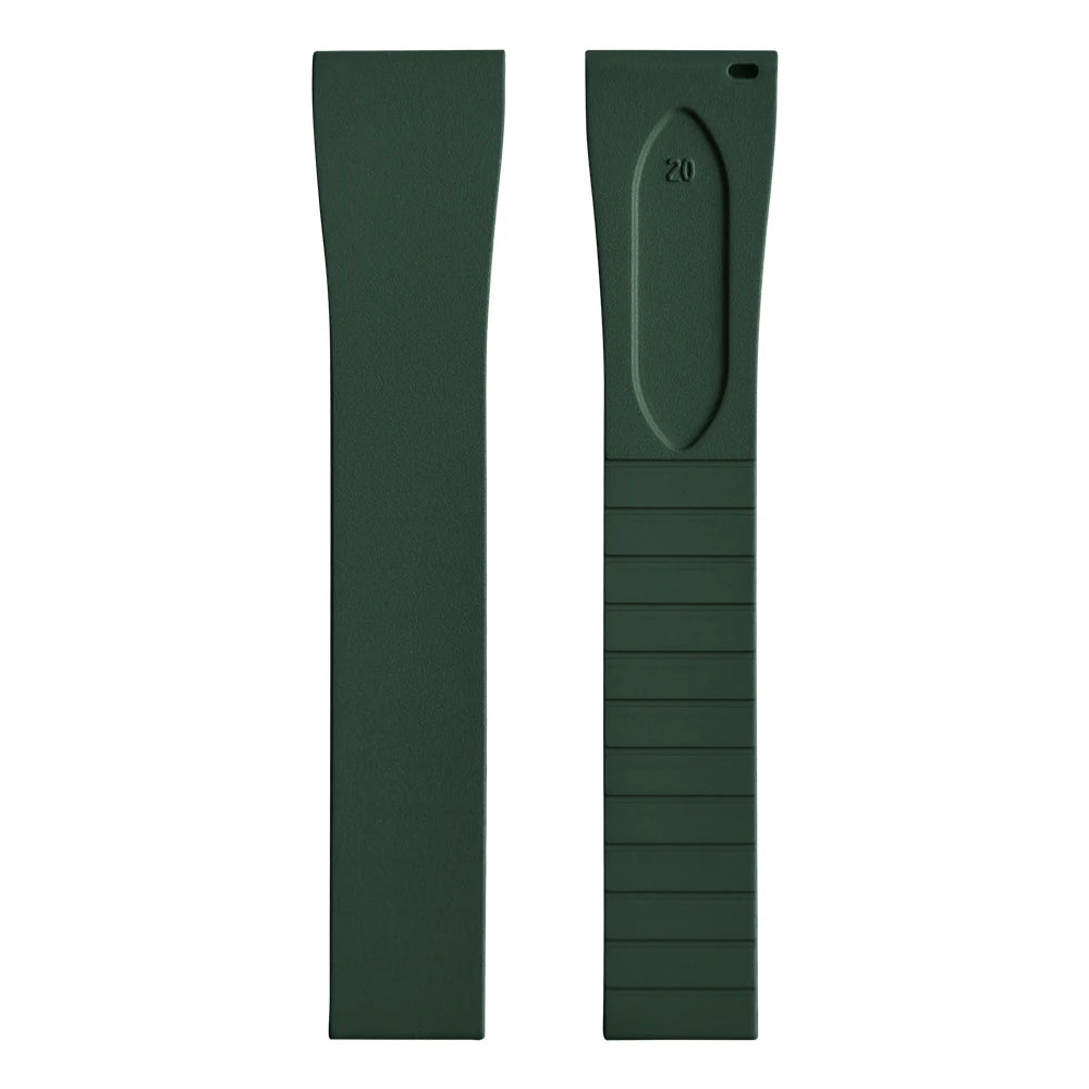 New CTS FKM Watch Strap 16mm 18mm 19mm 20mm 21mm 22mm Quick Release Butterfly Buckle Watch Band CTS Rubber Strap For Cut To Size