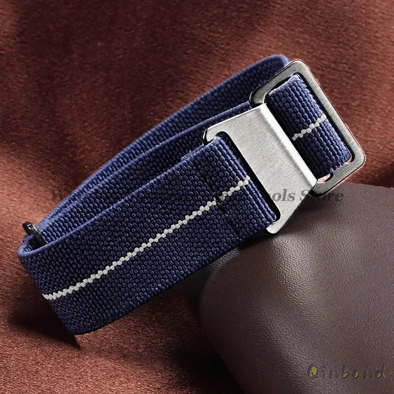 Elastic Nylon Watch Band for Seiko for Omega Sports Bracelets 18mm 20mm 22mm for Huawei Watch GT5/GT4/GT3 Parachute Watch Straps