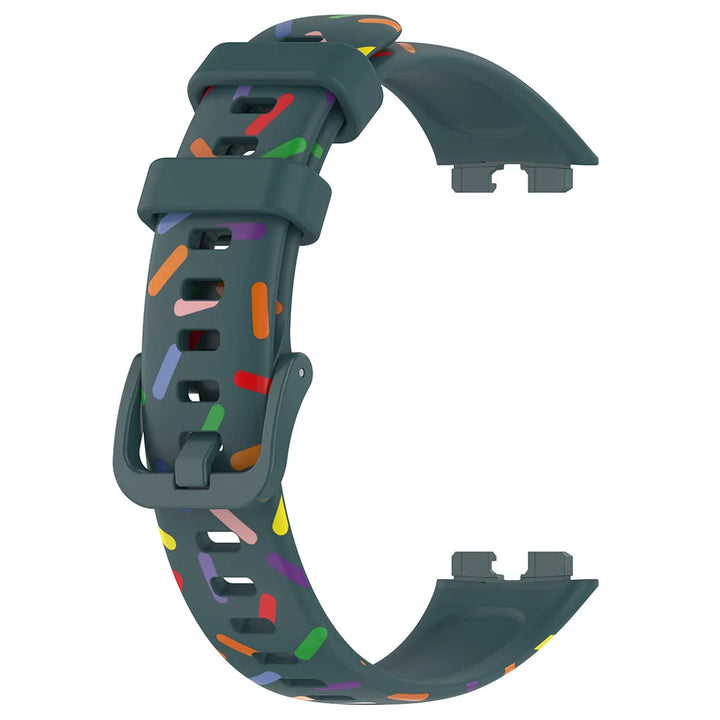 Printed Silicone Strap for Huawei Band 8-10