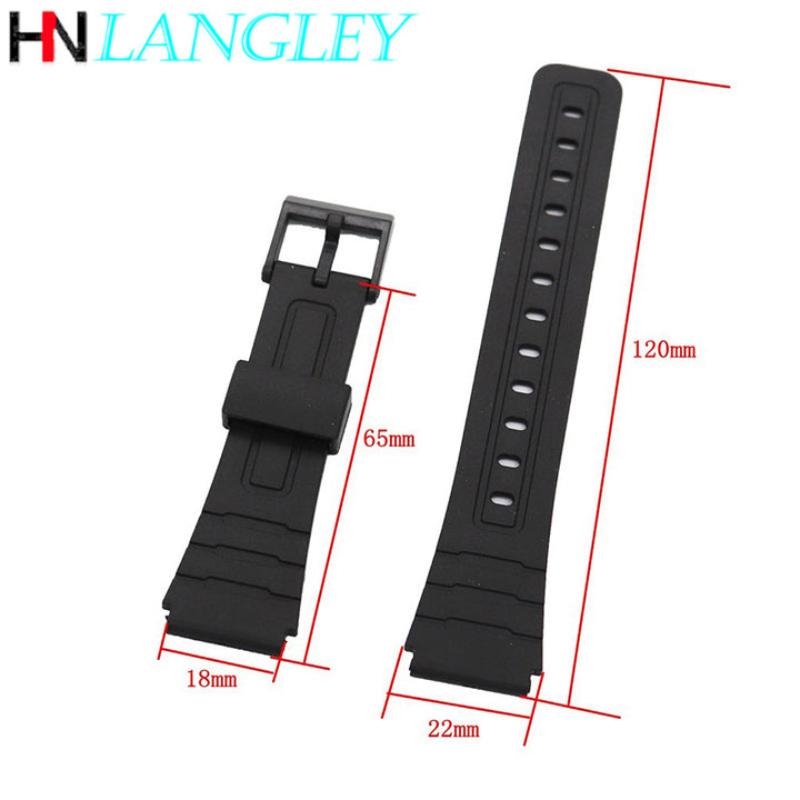 Silicone Sport Watch Strap for Casio – 12–22mm, Unisex Rubber Band