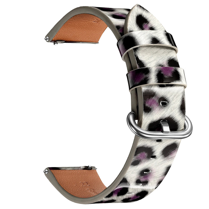 Leopard Print Leather Watch Strap 20/22mm (Quick Release)
