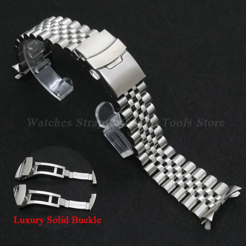 316L Stainless Steel Watch Strap for Seiko SKX Series – Oyster/Jubilee (20-22mm)
