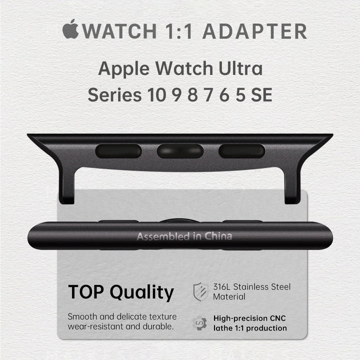 2pcs Top Quality Apple Watch Strap Adapter For Series 10 Ultra 49mm 46mm 42mm 45mm 44mm Stainless Steel Connector
