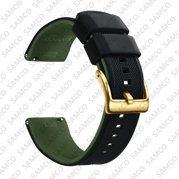 Quick Release Silicone Watch Band 18–22mm