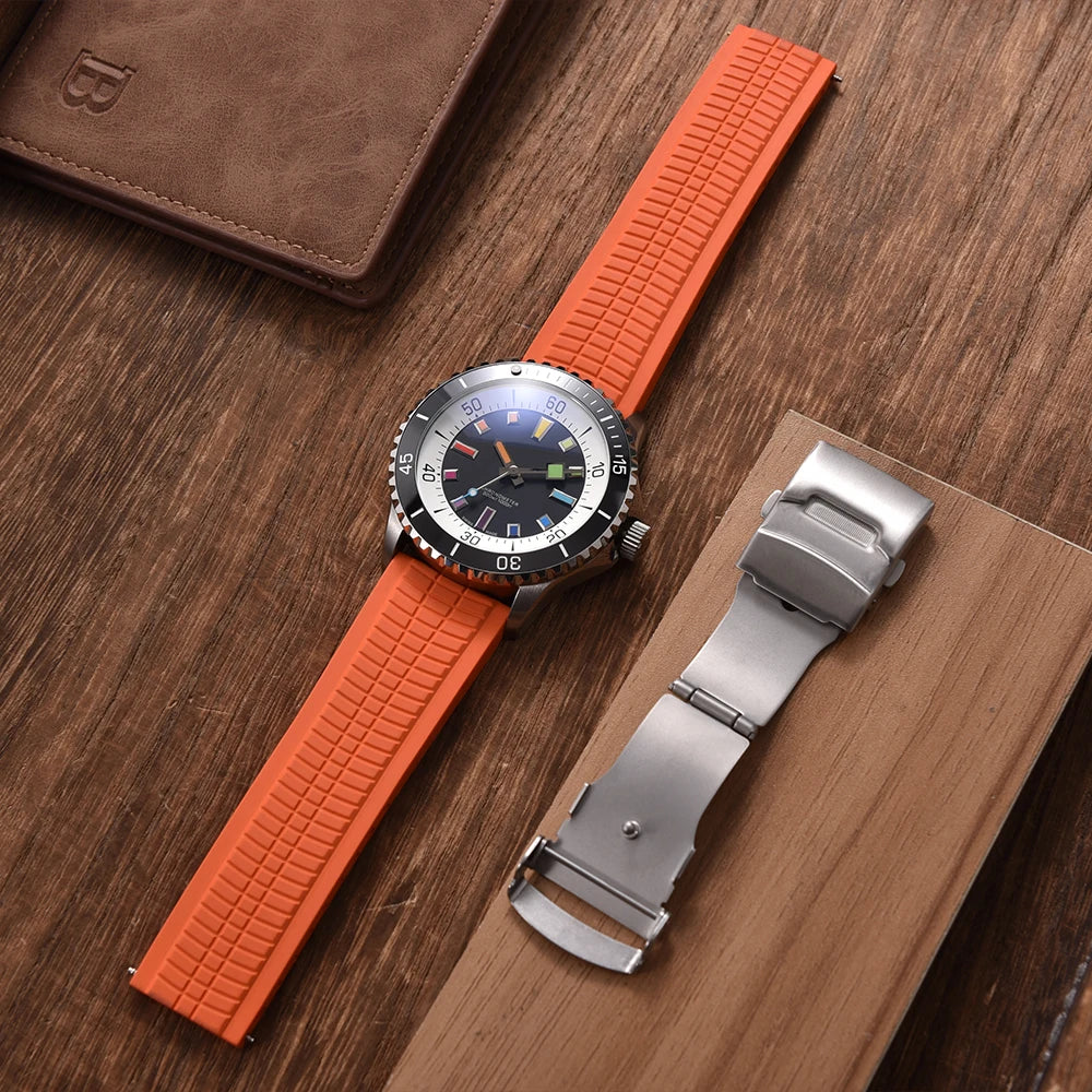 Premium FKM CTS Watch Strap 20mm 22mm 24mm Rubber Watch Band Quick Release Wristbelt For Patek Philippe Watch