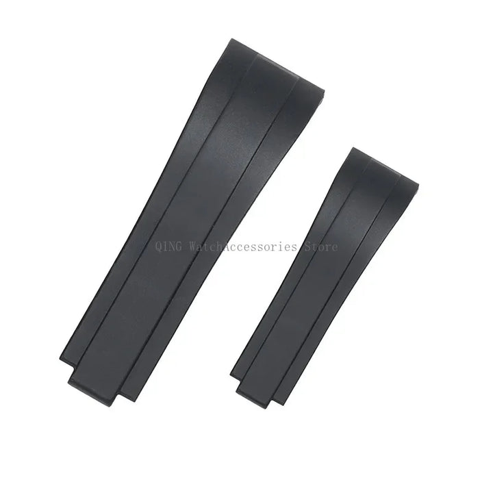 Rubber Silicone Watch Strap for Rolex Oysterflex – 20mm, Folding Buckle