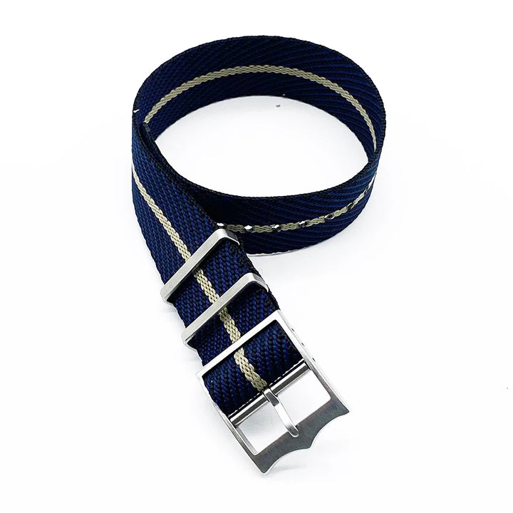NATOBELT Military Nylon Watch Straps Movable Ring Bronze/Silver Buckle Watchbands For Tudor Nylon Sailcloth Strap 20mm 22mm