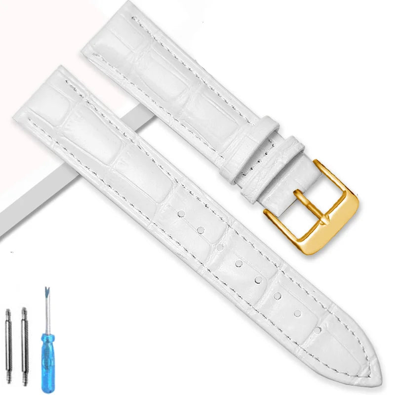 Universal Replacement Leather Watch Strap Leather Watchband for Men Women 12mm 14mm 16mm 18mm 20mm 22mm 24mm Watch Band