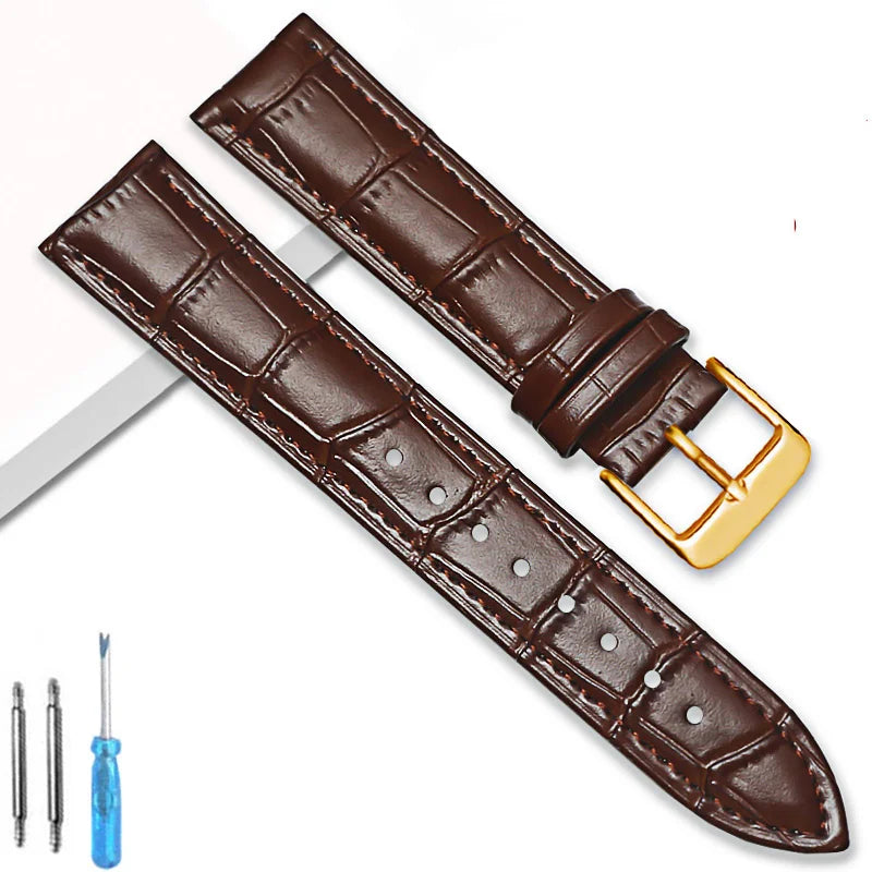 Universal Replacement Leather Watch Strap Leather Watchband for Men Women 12mm 14mm 16mm 18mm 20mm 22mm 24mm Watch Band