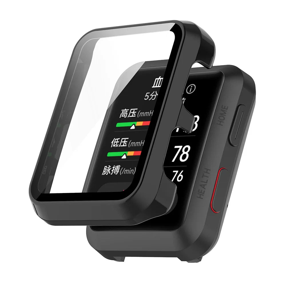 PC & Tempered Glass Protective Case for Huawei Watch D