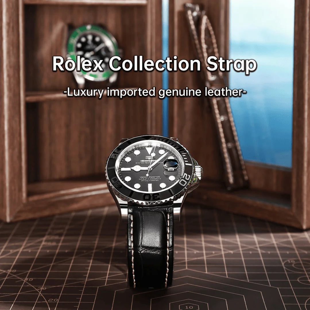 Maikes Luxury Brand Leather Watch Straps 20mm 21mm 22mm Accessories Watchbands Braceletes For Rolex Breitling Omega Watch Bands