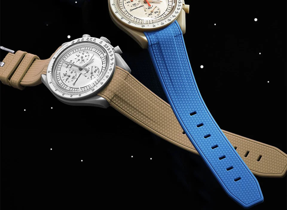 Silicone Rubber Strap 20mm for MoonSwatch & Omega X Swatch Speedmaster
