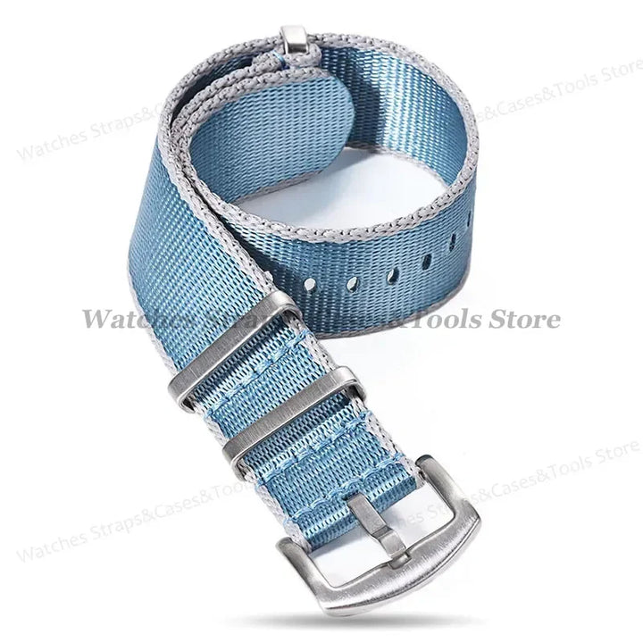 18mm 20mm 22mm Soft Nylon Watchband Bracelet Army Military Men Sport Strap for Omega 007 for Seamaster 300 Replacement Wristband