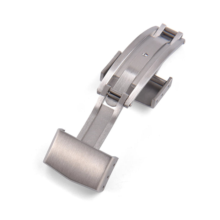 Solid Stainless Steel Folding Watch Buckle – 14/16/18mm Double Push