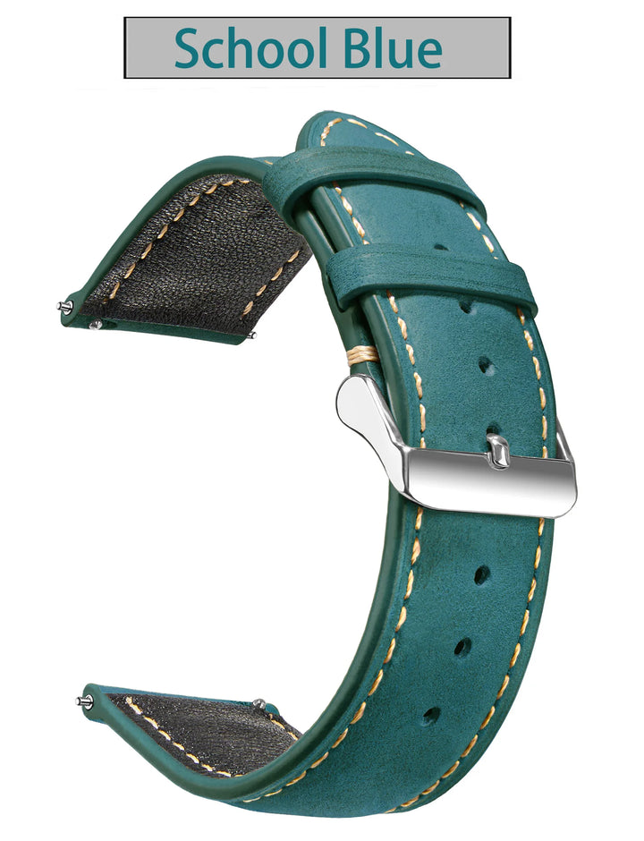 Wax Vintage Leather Watch Strap 14–24mm