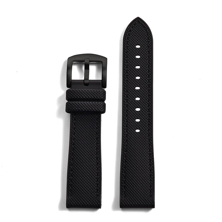 Premium Grade Hybrid FKM Nylon Watch Strap 18mm 20mm 22mm 24mm Fluoro Rubber Watchbands For Each Brand Diving Watches