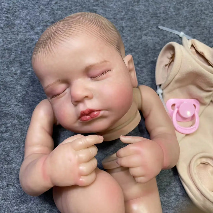 19″ Loulou Painted Reborn Doll Kit – Sleeping 3D Painted Unassembled Parts