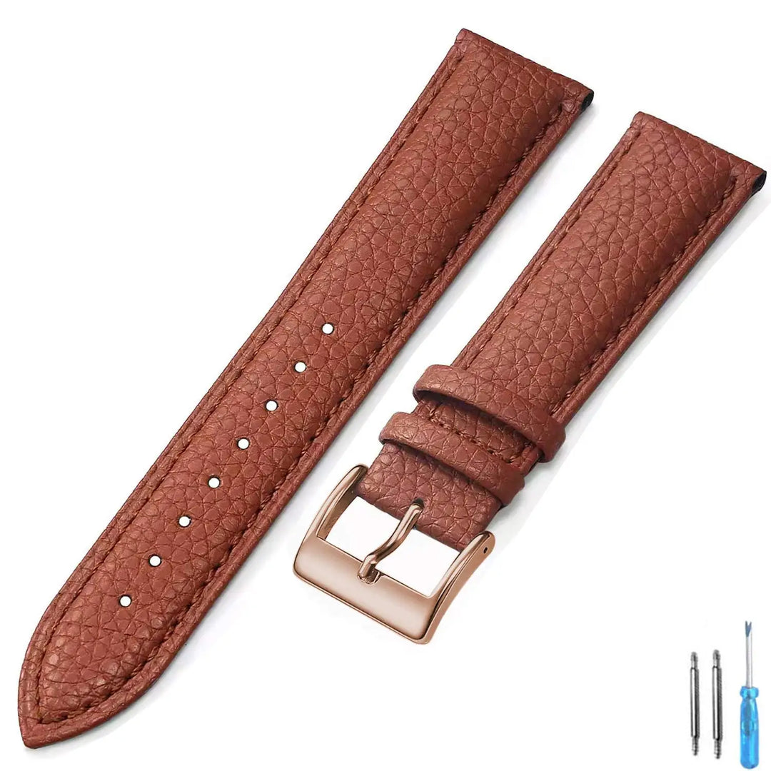 Genuine Leather Watch Band 18mm 20mm 22mm 24mm Watch Strap for Man Women High-quality Wrist Watchband + Tool